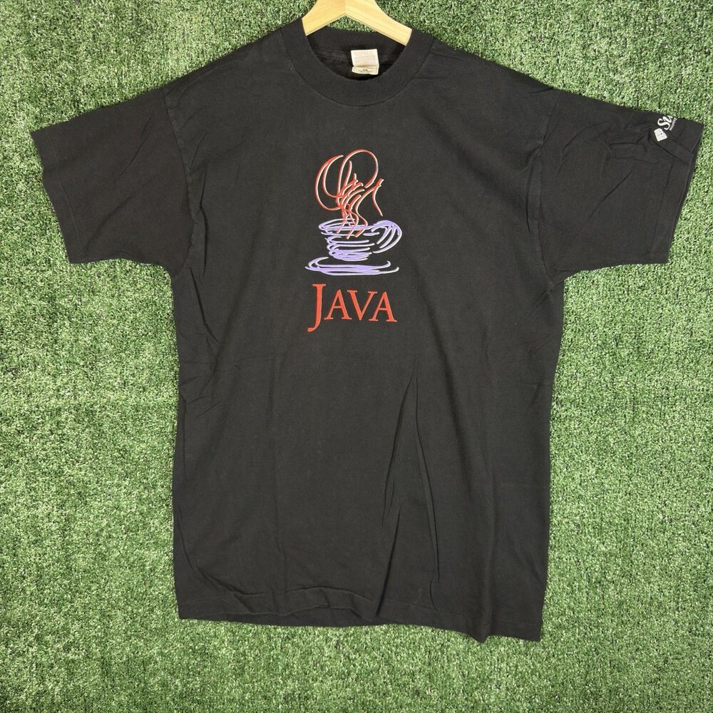 Vintage 90s Java Programming Sun Microsystems Promo TShirt Size XL Single Stitch